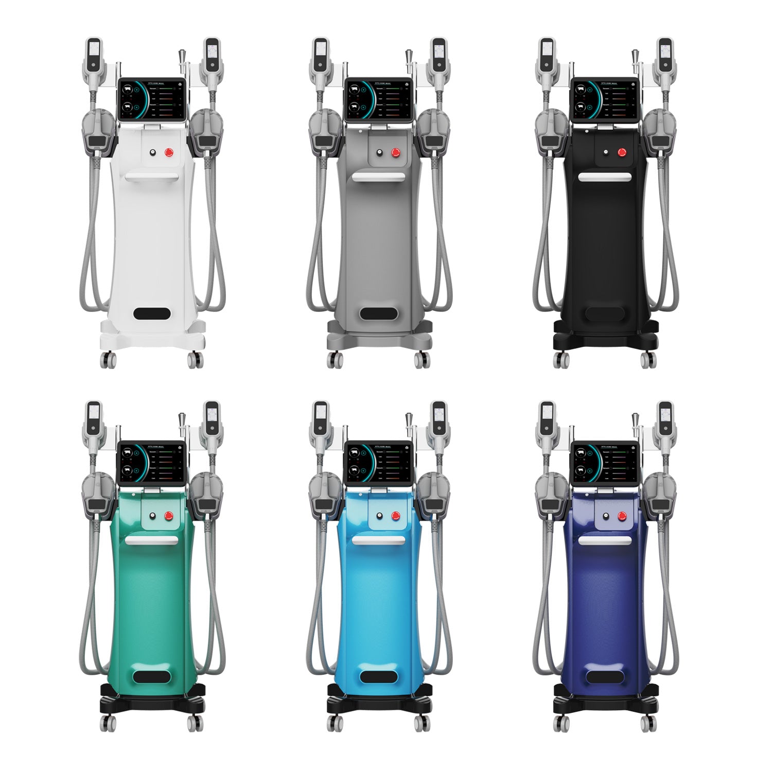 Kriolipoliza + elektrostymulacja mięśni EMS Cryo Pro - dostępne kolory