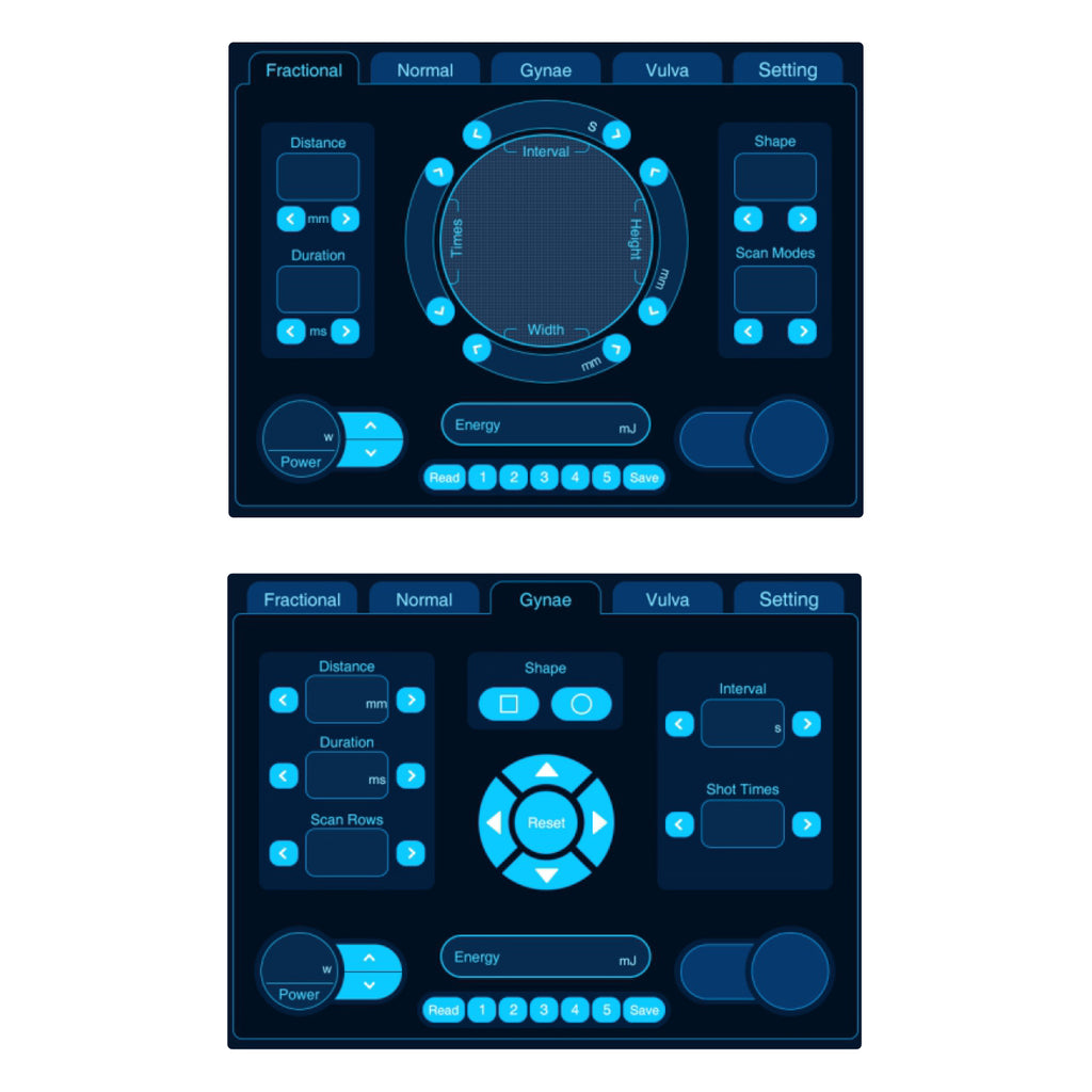Laser Frakcyjny CO2 60W - interface 2