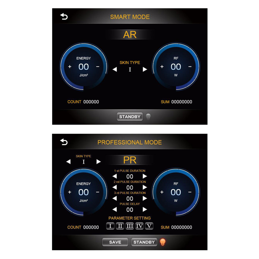 Platforma Spectrum DPL fototerapia - interface